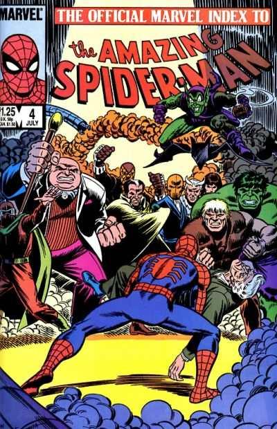 Official Marvel Index to the Amazing Spider-Man #4, VF+ (Stock photo)