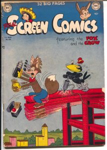 Real Screen #28 1950-DC-Fox & Crow-construction cover VG