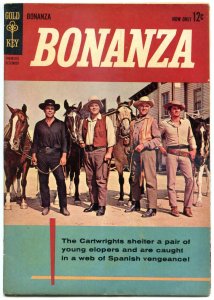 BONANZA #1, FN/FN+, Gold Key, Western, 1962, Cartwrights, Hoss, Little Joe