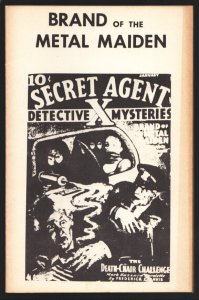 Pulp Classics #4 1974-Brand of The Metal Maiden from Secret Agent X pulp in...