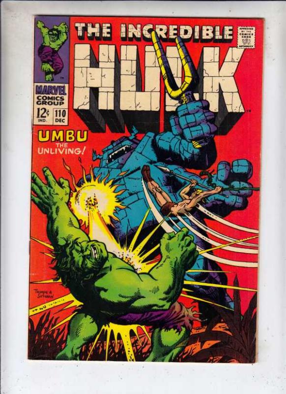 Incredible Hulk #110 (Dec-68) VF/NM High-Grade Hulk