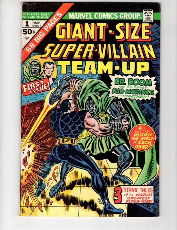 Giant-Size Super-Villain Team-Up #1  (1975) DR DOOM SUB-MARINER / ID#309