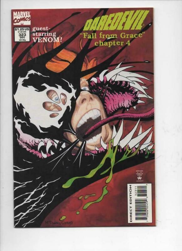 DAREDEVIL #323 VF/NM  Venom, Man without Fear, 1964 1993, more Marvel in store