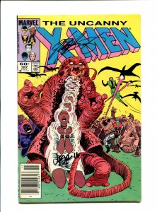 X-Men #187 - Signed Chris Claremont & JRJR / Newsstand (6.5) 1984