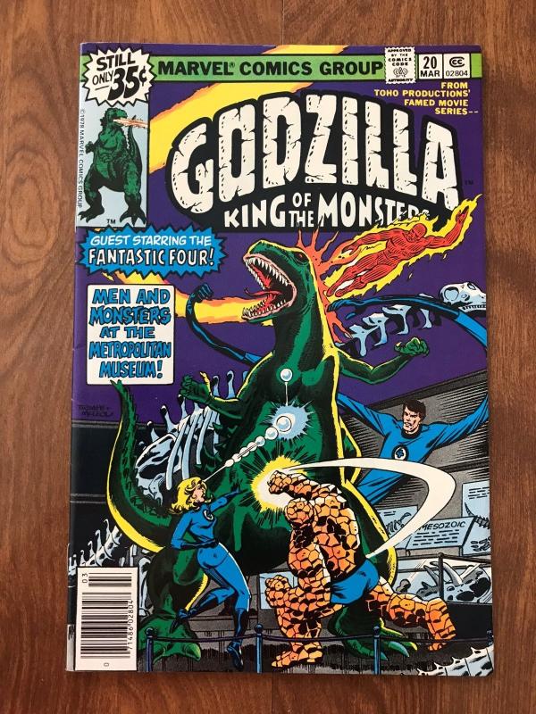 Godzilla: King of the Monsters #20 (Marvel; March, 1979) - Fantastic Four - VF