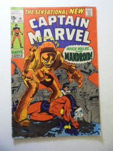 Captain Marvel #18 (1969) VG Condition
