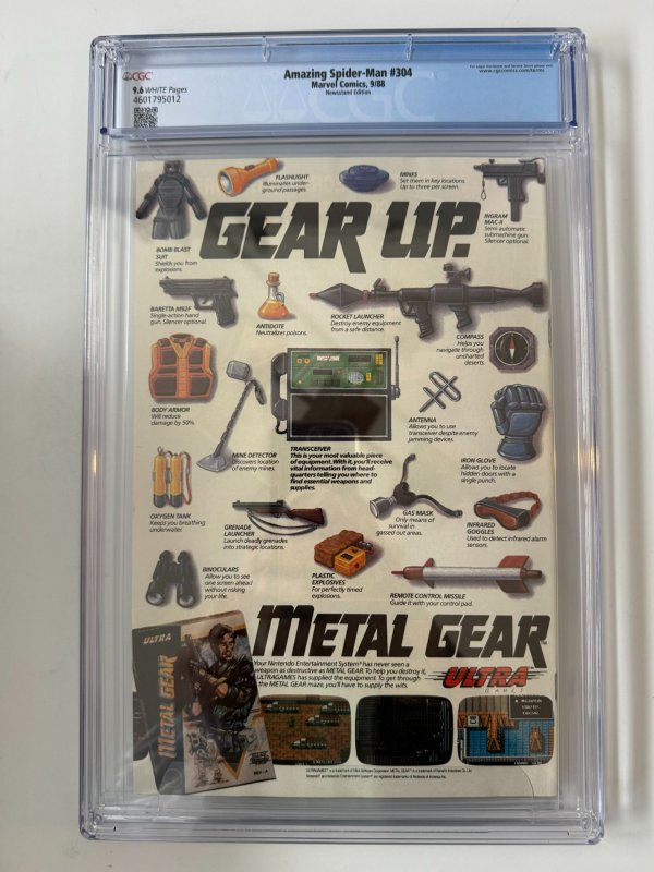 Amazing Spider-Man #304 CGC 9.6 Newsstand (1988)