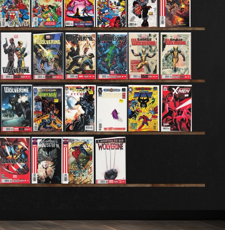 Huge Lot 150+ Comics with Wonder Woman, Wolverine, Savage Wolverine & More!