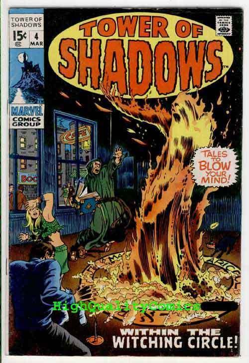 TOWER of SHADOWS #4, FN+, Evil, Horror, Witching, 1969,  (b) , Hippies