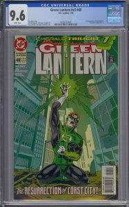 GREEN LANTERN V3 #48 CGC 9.6 1ST KYLE RAYNER WHITE PAGES 