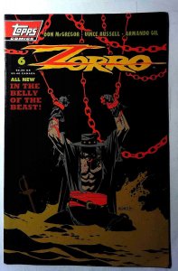 Zorro #6 (1994) Topps Comics 1st Print Comic Book