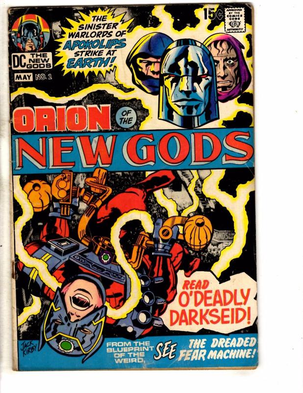 New Gods # 2 VG DC Comic Book Orion Darkseid Jack Kirby Silver Age J252