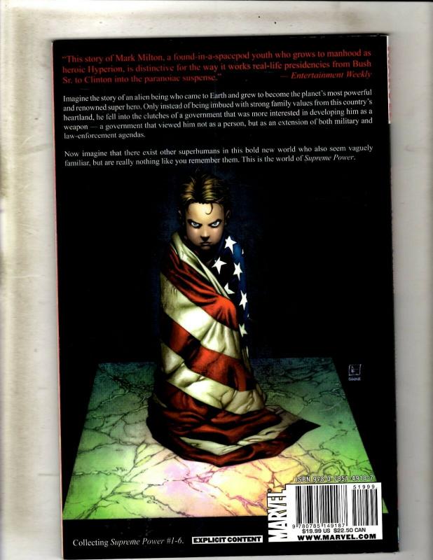 Supreme Power Contact Marvel Comics TPB Graphic Novel Comic Book Straczynsk J352