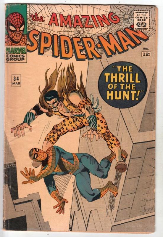 Amazing Spider-Man #34 (Mar-66) VG+ Affordable-Grade Spider-Man