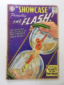 Showcase #14 (1958) PR  book-length spine split, bottom staple missing, ink fc