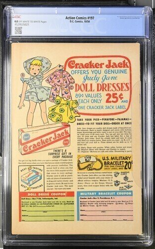 Action Comics #197 1954 DC Comics CGC 4.0 Superman