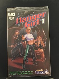 Danger Girl: Renegade #1 Comic Block Cover (2015)