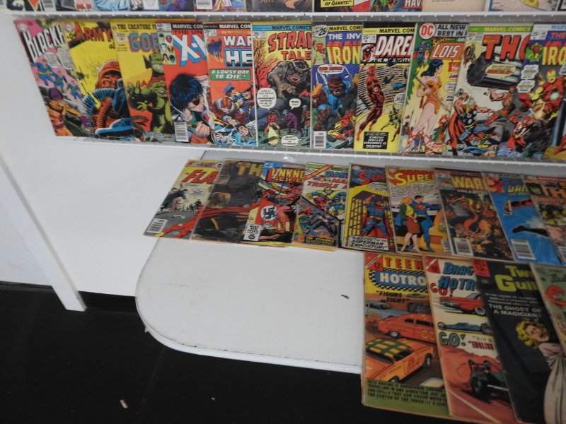 Huge Lot 140+ Silver Bronze Age Comics W/ Spider-man, Daredevil, Hulk+ See Descp