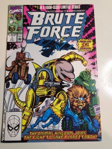 Brute Force #1: Fast Feud! First Appearance, Marvel 1990 VF-