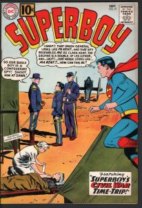 SUPERBOY #91-1961-CIVIL WAR ISSUE-DC SILVER AGE-VF VF