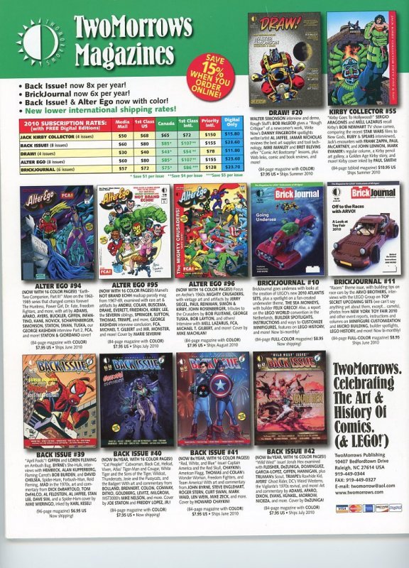 Alter Ego #93  VF  2010  Roy Thomas!  Crisis Cover by Carmine Infantino!