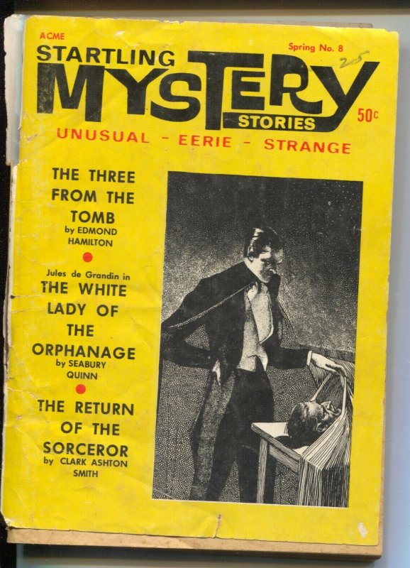 Startling Mystery Stories-Spring 1968-unusual eerie & strange pulp stories-VG