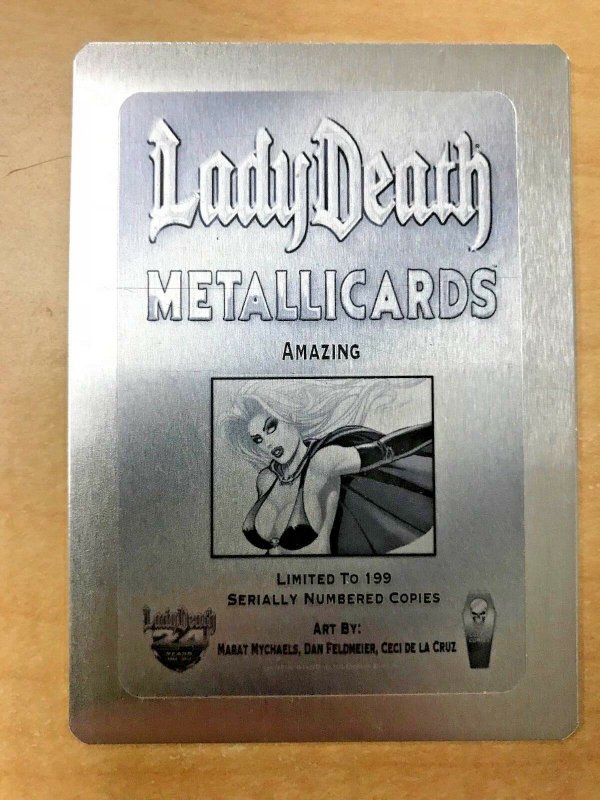 Lady Death AMAZING Variant Metallicard AP Metal Card by MARAT