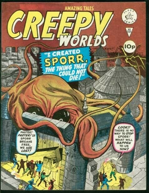 CREEPY WORLDS #151-KIRBY COVER AND STORY BILL EVERETT VF/NM