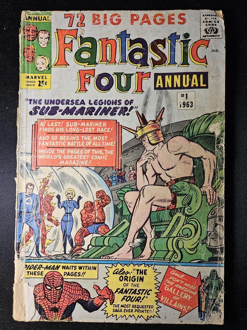 Fantastic Four Annual #1 Fair (No Back Cvr) Marvel, 1963