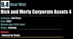 Rick and Morty Corporate Assets 4 (2022) NM 9.4 Modern Age Oni Press comic