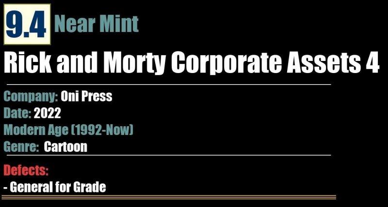 Rick and Morty Corporate Assets 4 (2022) NM 9.4 Modern Age Oni Press comic