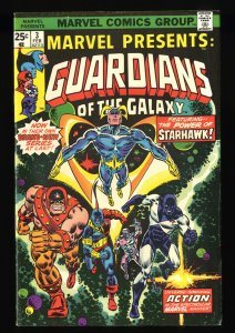 Marvel Presents #3 FN+ 6.5 1st Solo Guardians of the Galaxy!