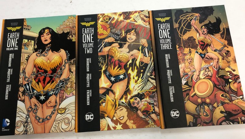 Wonder Woman Earth One Vol.1-2-3 (2017) DC Comics HC Grant Morrison