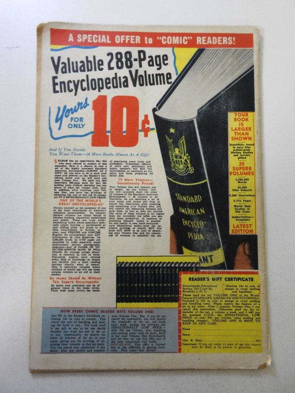 Famous Funnies #122 (1944) FR/GD Cond 3 in cumulative spine split through book