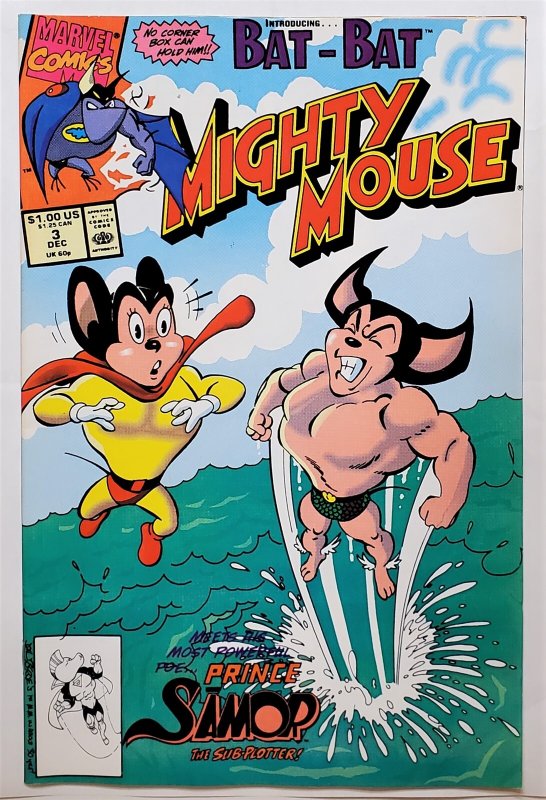 Mighty Mouse #3 (Dec 1990, Marvel) 6.5 FN+