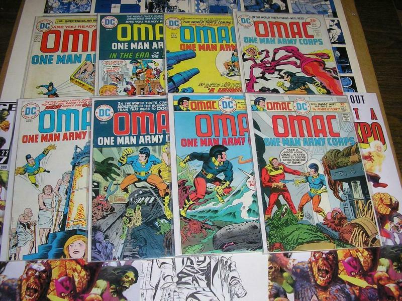 OMAC (1974-1975) 1-8 another Kirby Classic VG-F