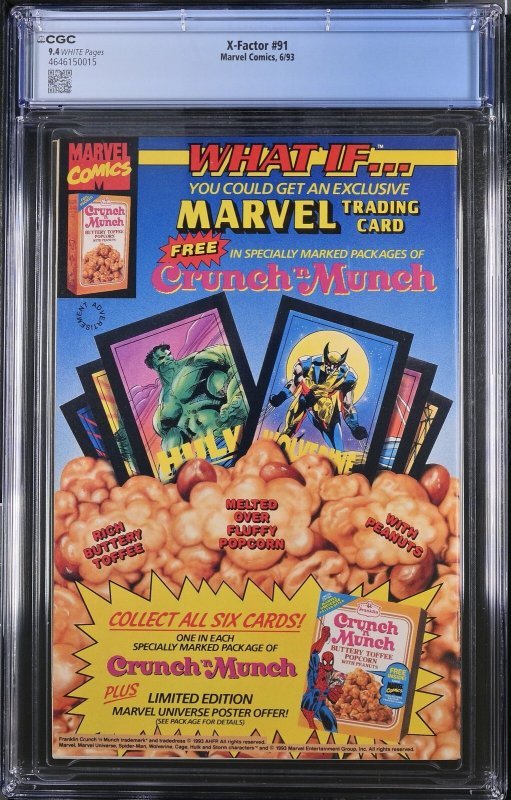 X-Factor #91 (6/93) Graded CGC 9.4