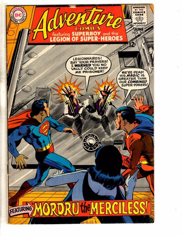 Adventure Comics # 369 FN DC Comic Book Superman Superboy Smallville Batman TW55