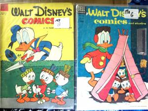 WALT DISNEY'S COMICS AND STORIES Collection #7 - 15 books G-VG Donald Mickey