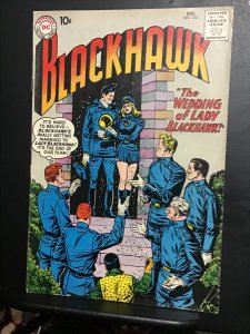 Blackhawk #155 (1960) Mid-grade wedding, Blackhawk, Lady Blackhawk! FN Wow!