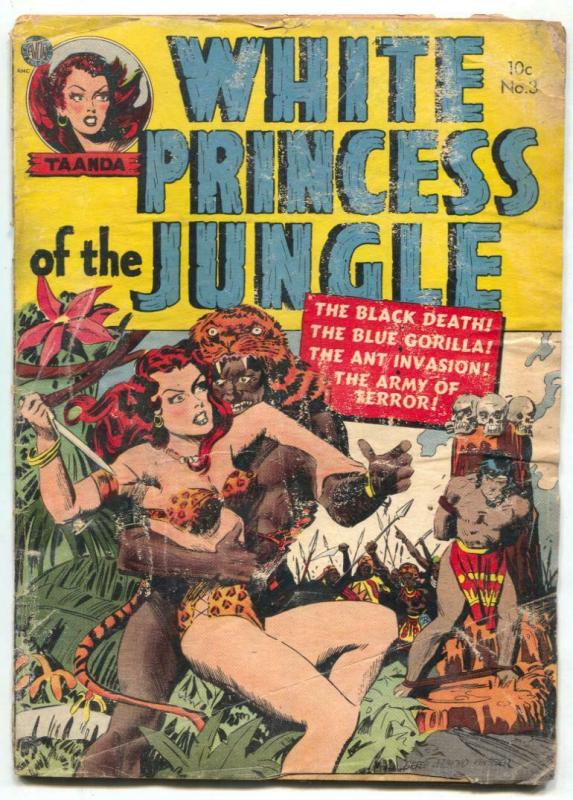 White Princess Of The Jungle #3 1952- Headlight cover FAIR