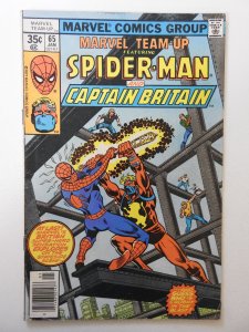 Marvel Team-Up #65 VG Condition 1st US App of Captain Britain! Pizzazz insert!