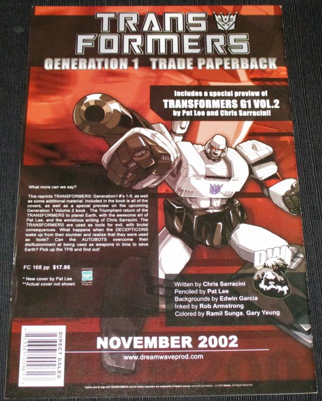 Transformers: Generation 1- #5 (2002) 1st Print