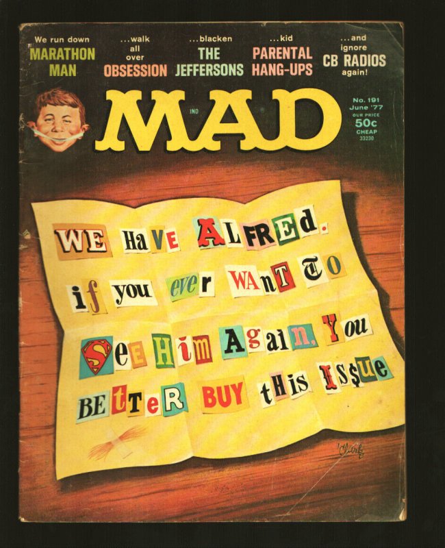 MAD Magazine #191 1977-Art by Angel Torres-Jack Davis-Bob Clarke-Mort Drucker...