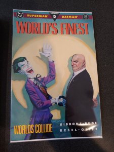 DC Superman Batman World's Finest Number 2 World's Collide 1990 Com...