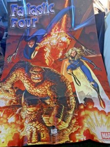 Fantastic Four Promo Poster Marvel 2008 Arthur Adams Folded 24 x 36 BRAND NEW