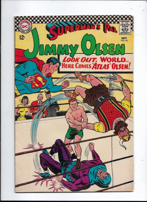 SUPERMAN'S PAL JIMMY OLSEN #96 - HERE COMES ATLAS OLSEN! - (7.0) 1966