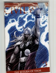 Civil War #3 Second Print Cover (2006) Captain America [Key Issue]