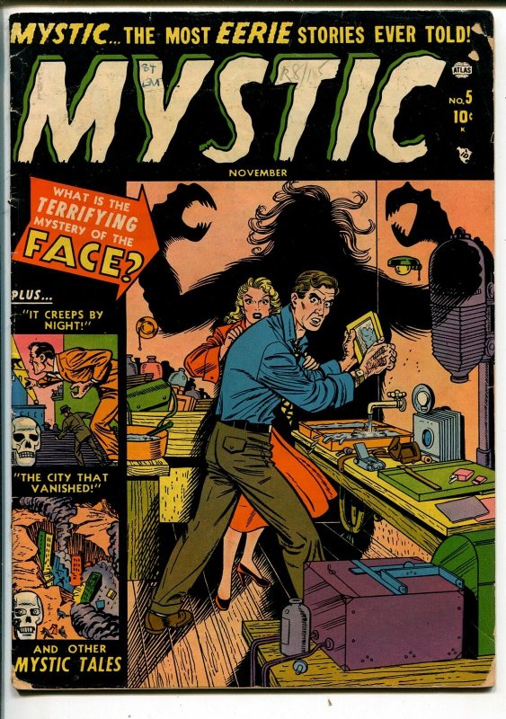 Mystic #5 1951-Atlas-pre-code horror-vampire text story-Jerry Robinson-VG-
