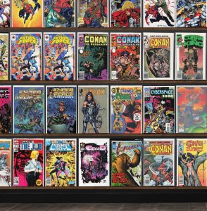 Huge Lot 130+ Comics with Conan The Barbarian, Green Arrow & More!